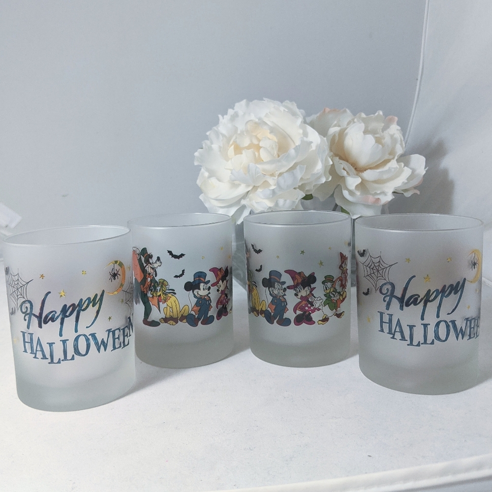 Disney Culver Mickey Minnie Halloween GLASS - Picture 1 of 9